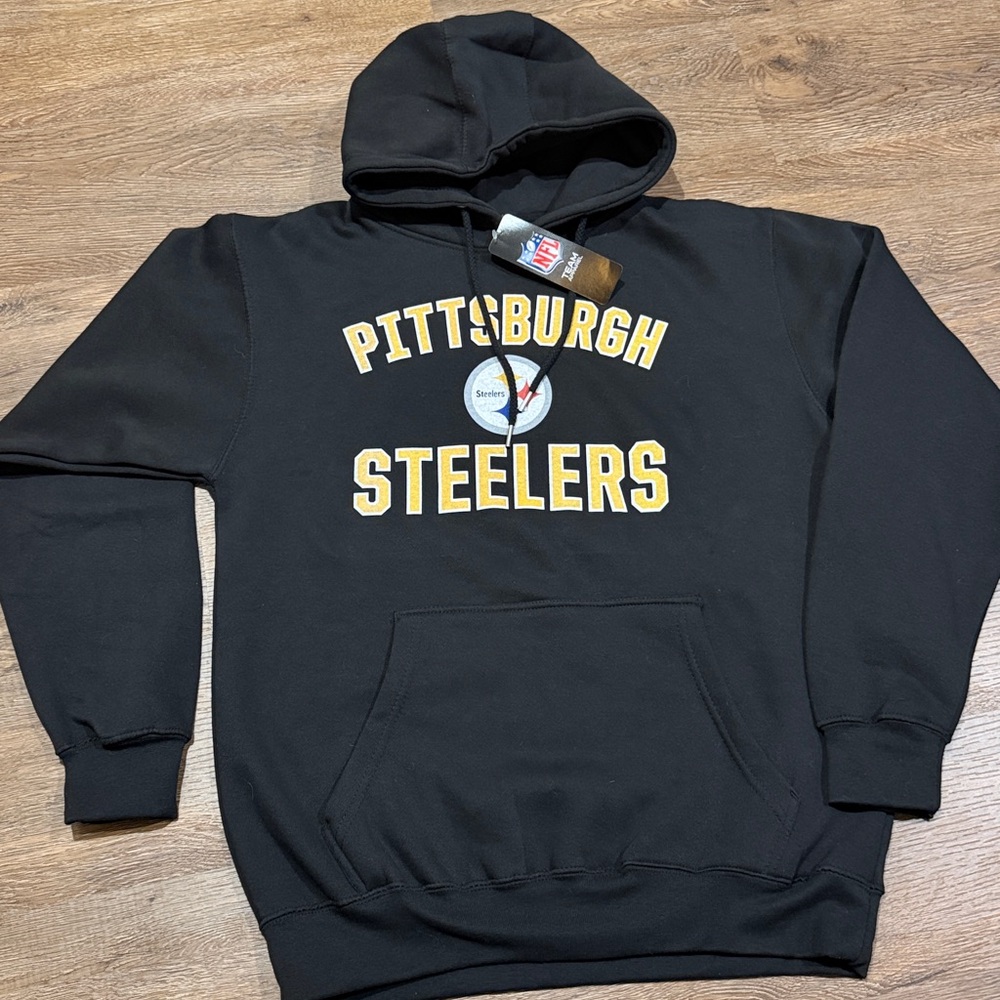 Fanatics NFL Pittsburgh Steelers Black Pullover Hoodie - Picture 2 of 7